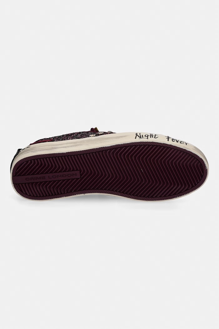 Crime London SK8 DELUXE sneakersy damskie zamszowe 23100AA9.71 bordowy
