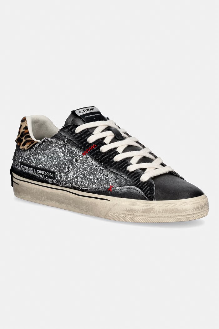 Crime London DECONSTRUCTED sneakersy damskie czarny 23075AA9.68