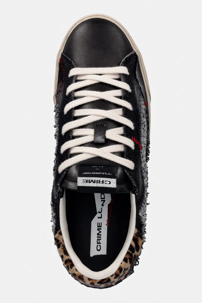 Crime London DECONSTRUCTED sneakersy damskie czarny 23075AA9.68