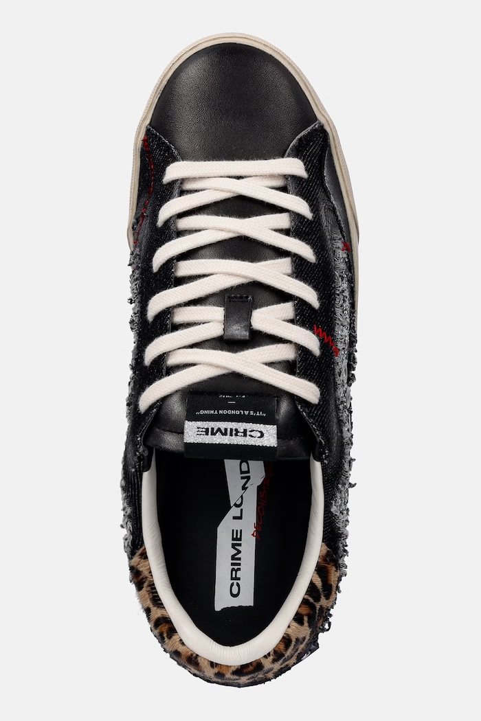 Crime London DECONSTRUCTED sneakersy damskie czarny 23075AA9.68