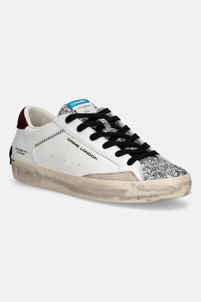 Crime London DISTRESSED sneakersy damskie biały 23005AA9.10