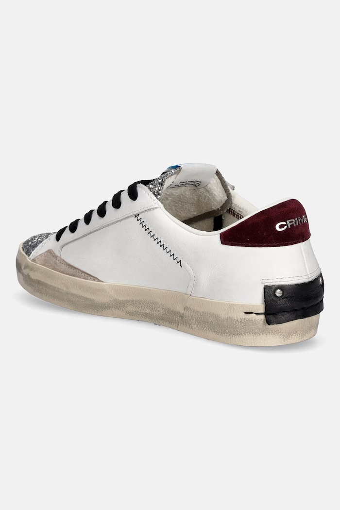 Obuwie Crime London DISTRESSED sneakersy damskie 23005AA9.10 biały