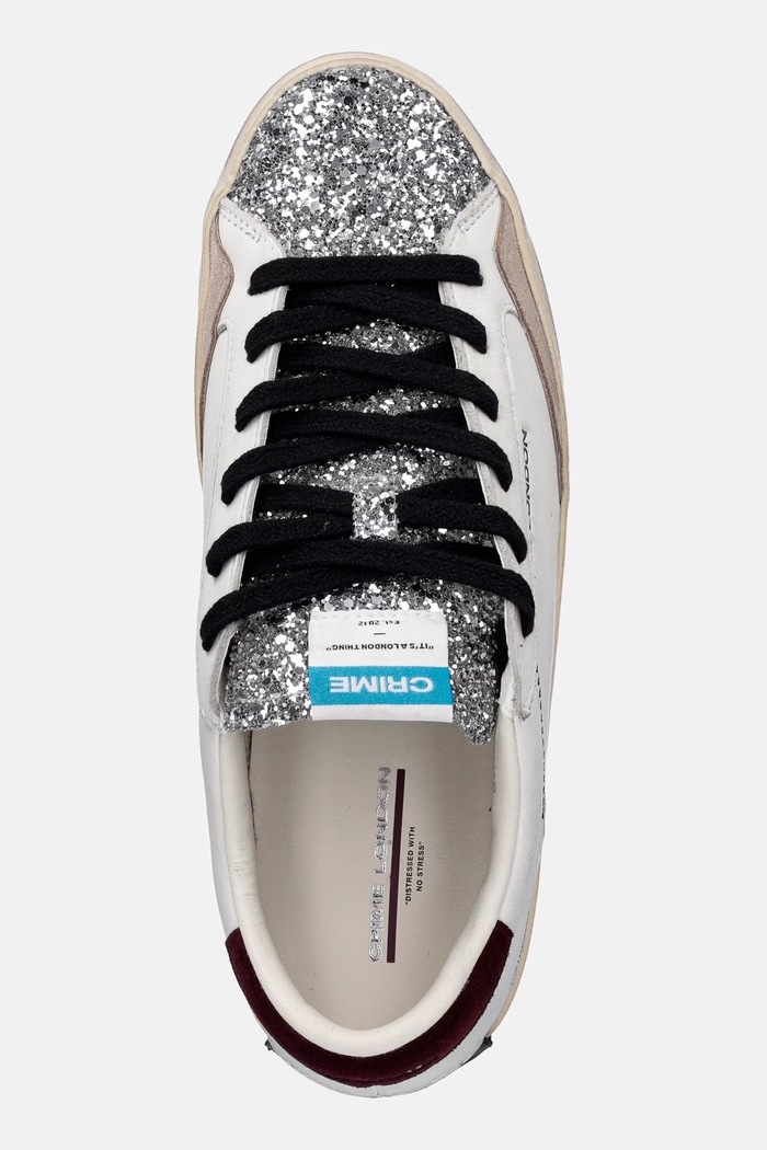 Crime London DISTRESSED sneakersy damskie biały 23005AA9.10