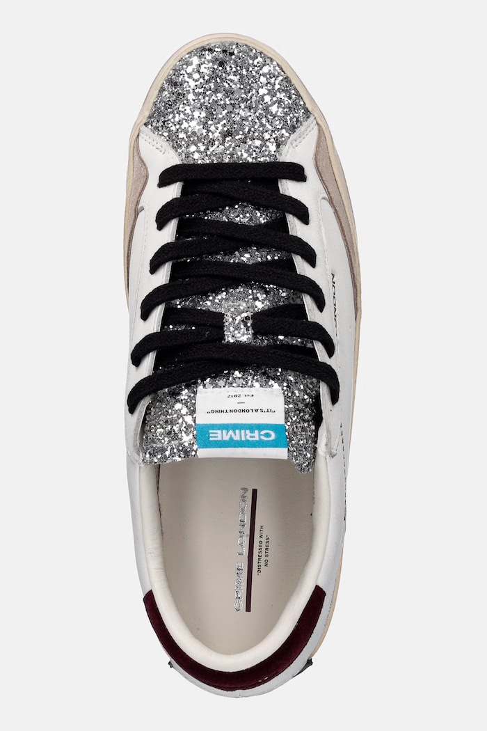 Crime London DISTRESSED sneakersy damskie biały 23005AA9.10