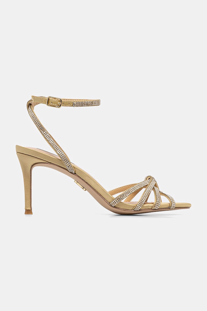 Steve Madden sandały na szpilce Niles-ST-R 11005606.045 złoty AW26
