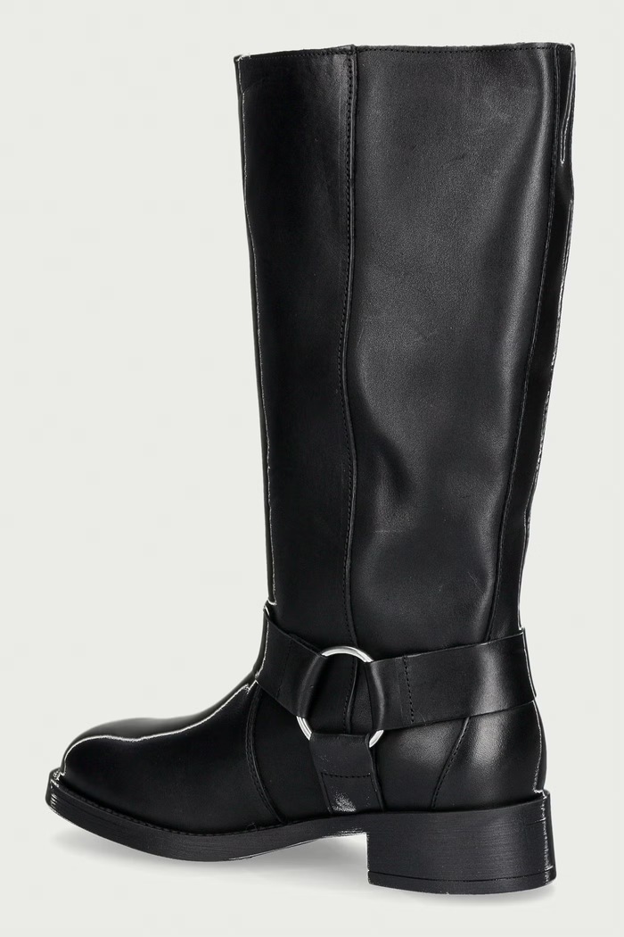 Obuwie Steve Madden kozaki damskie skórzane Zamza 11004886.017 czarny