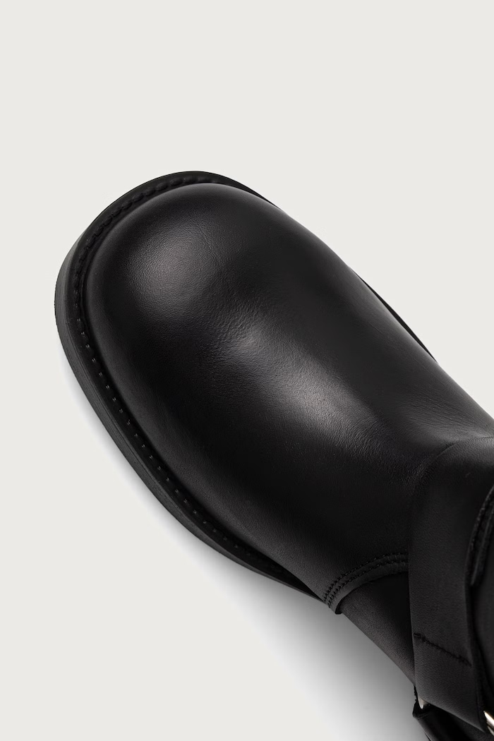 Kozaki damskie skórzane Zamza Steve Madden 11004886.017 czarny