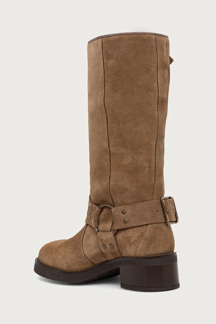 Obuwie Steve Madden kozaki damskie zamszowe Bonetta 11005590.275 brązowy