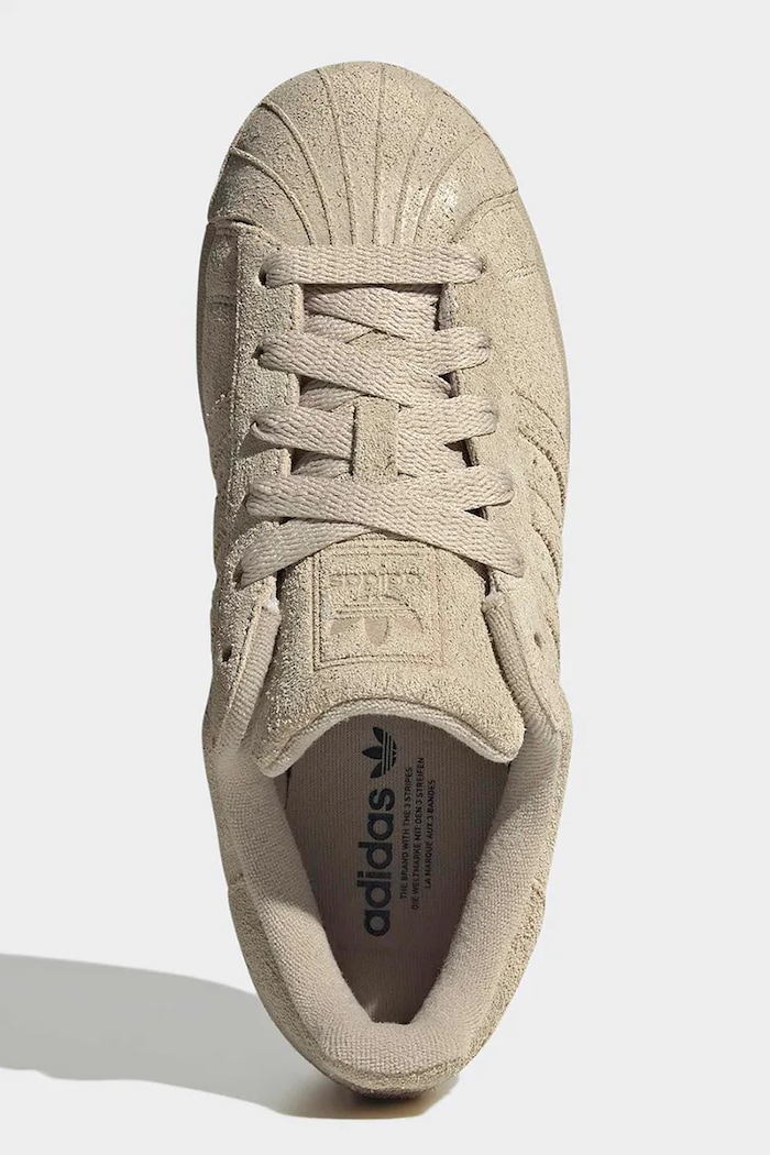 Superstar II tenisice za žene od brušene kože adidas Originals KJ4654 bež