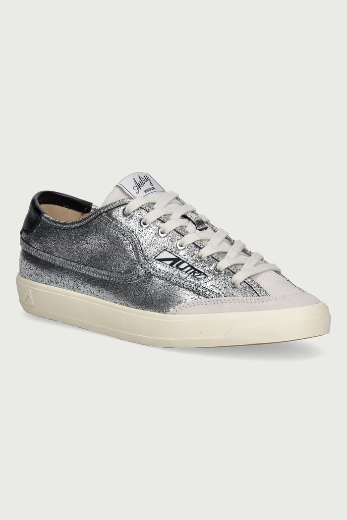 AUTRY Windscape sneakersy damskie skórzane srebrny SCLWJC01