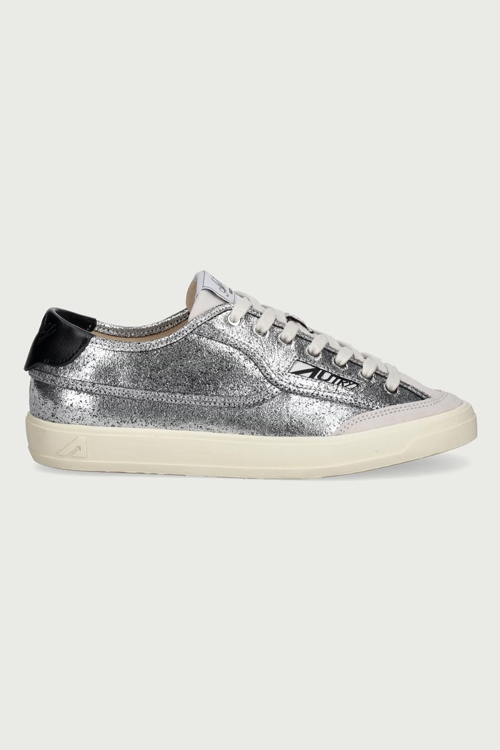AUTRY Windscape sneakersy damskie skórzane SCLWJC01 srebrny AW26