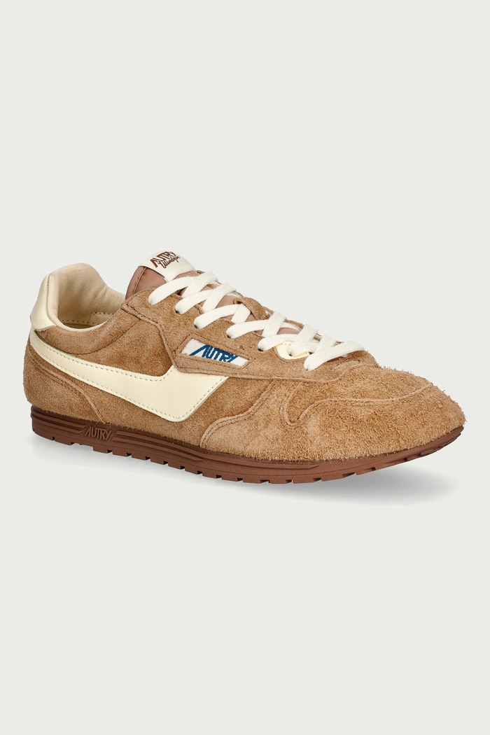 AUTRY Windspin sneakersy damskie zamszowe brązowy WSLWUB40