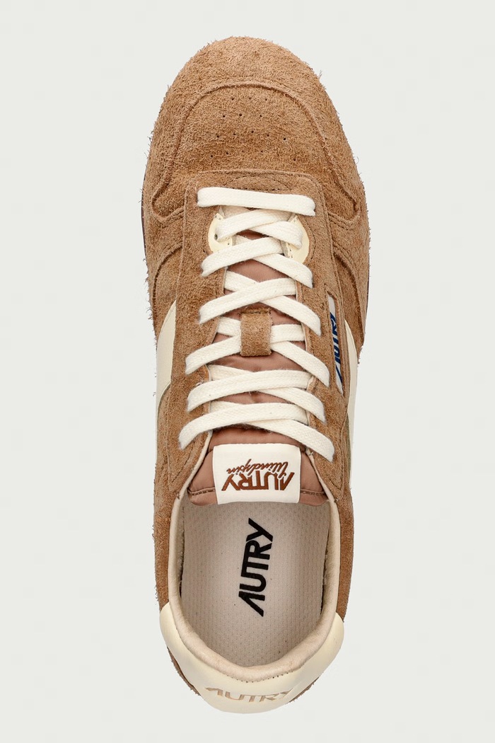 AUTRY Windspin sneakersy damskie zamszowe brązowy WSLWUB40