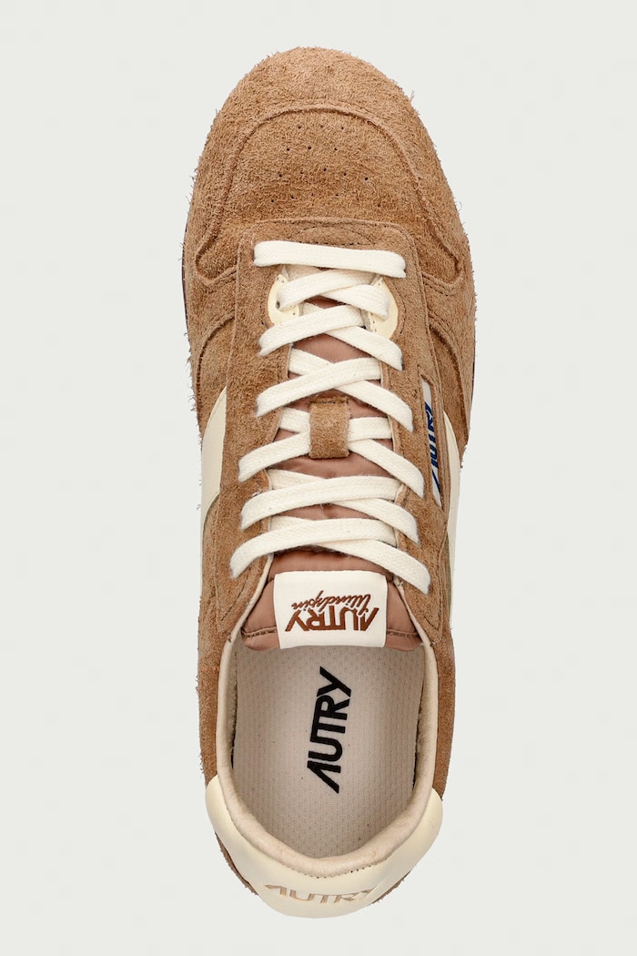 AUTRY Windspin sneakersy damskie zamszowe brązowy WSLWUB40