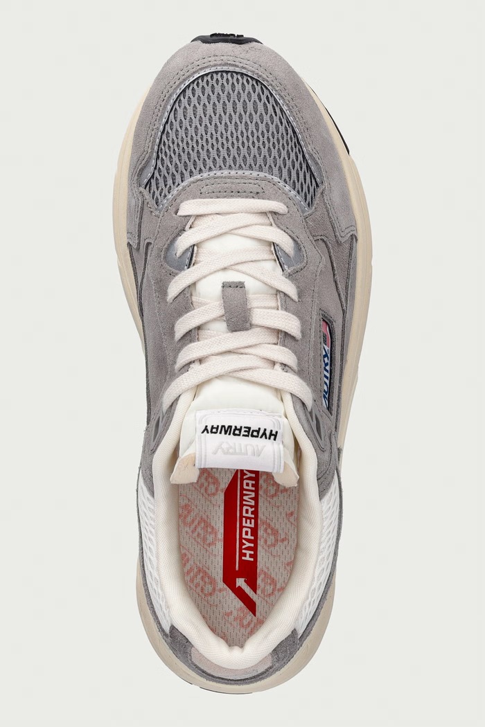 Hyperway sneakersy damskie zamszowe AUTRY HYLWUM15 szary