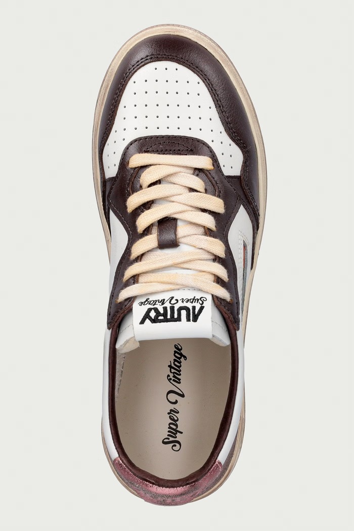 Sup Vint sneakersy damskie skórzane AUTRY AVLWSV62 beżowy