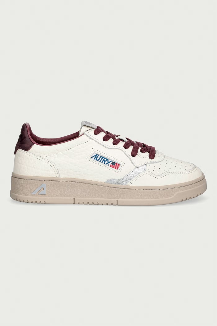 AUTRY Medalist sneakersy damskie skórzane AULWNE19 beżowy AW26