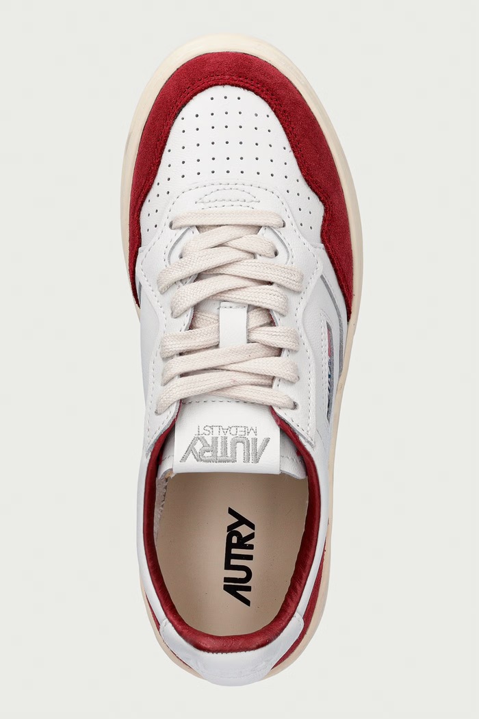 AUTRY Medalist sneakersy damskie skórzane biały AULWFT20