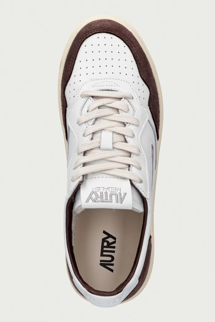Medalist sneakersy damskie skórzane AUTRY AULWFT19 biały