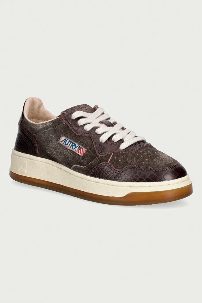 AUTRY Medalist sneakersy damskie skórzane brązowy AULWCJ01