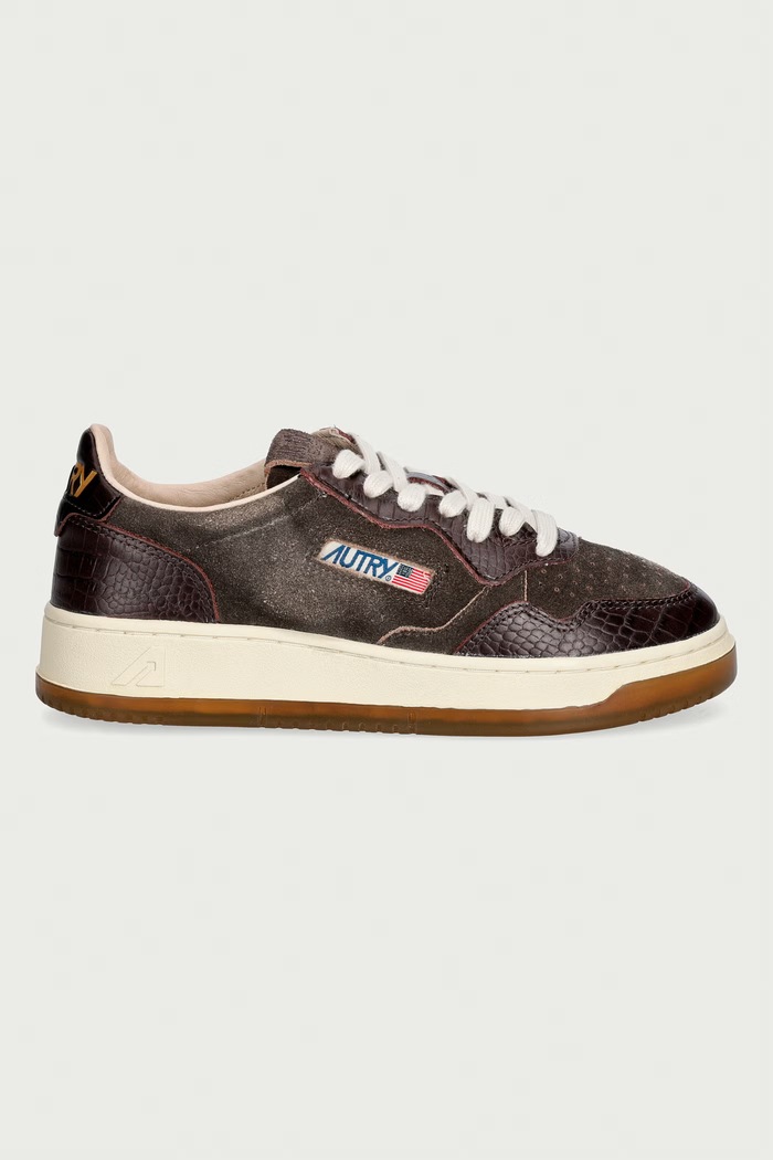 AUTRY Medalist sneakersy damskie skórzane AULWCJ01 brązowy AW26