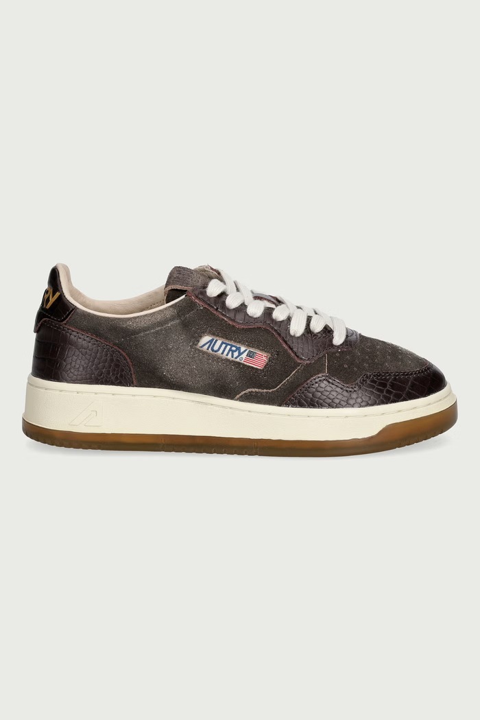 AUTRY Medalist sneakersy damskie skórzane AULWCJ01 brązowy AW26