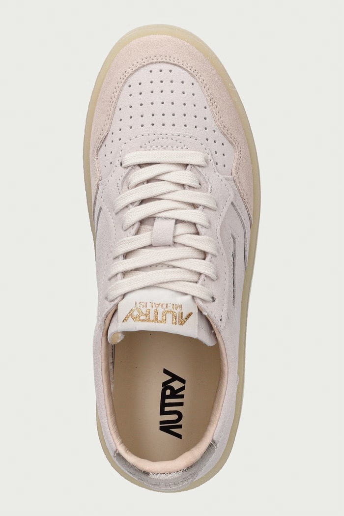 Medalist sneakersy damskie zamszowe AUTRY AULWHQ02 beżowy