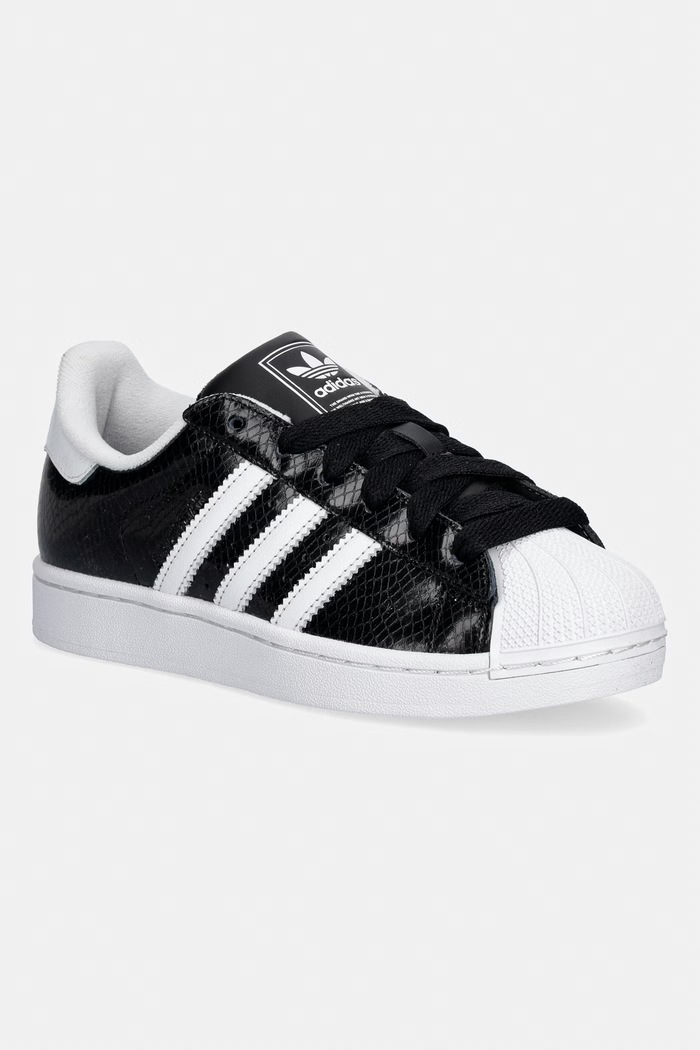 adidas Originals Superstar II sneakersy damskie skórzane czarny KJ2525