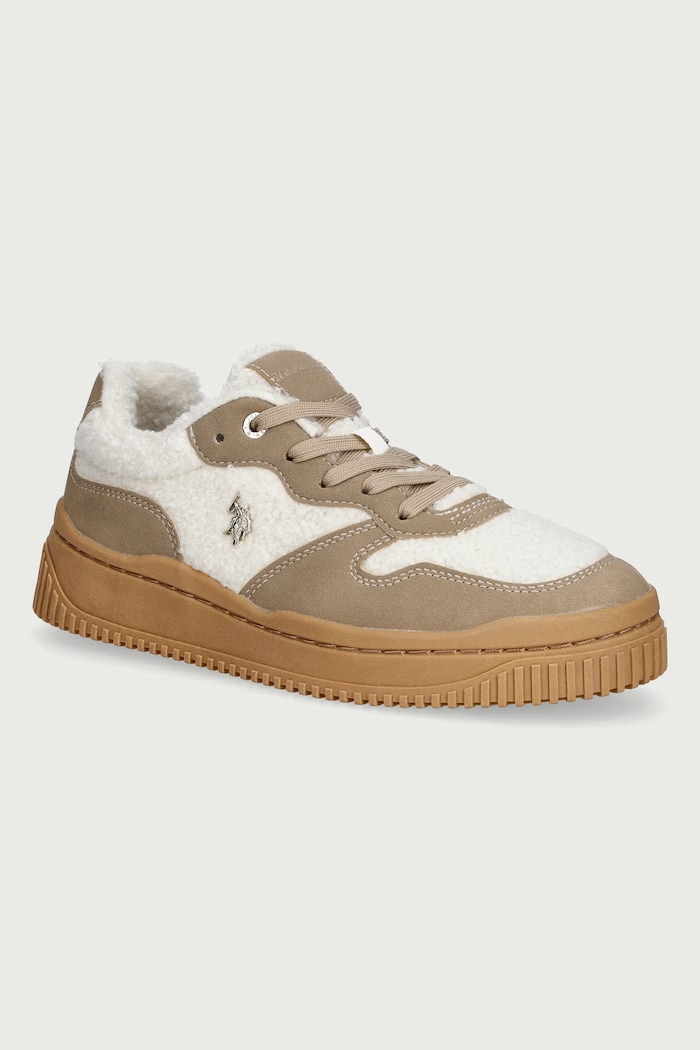 U.S. Polo Assn. AMBER001A sneakersy damskie beżowy AMBER001W.GSF1.CREBEI01