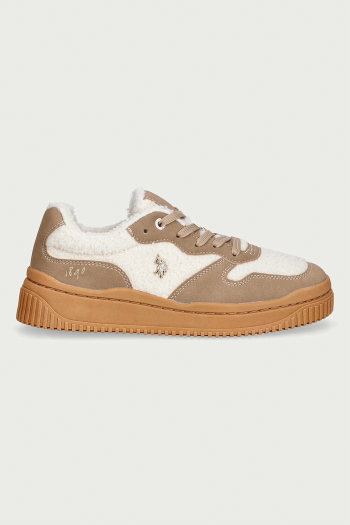 U.S. Polo Assn. AMBER001A sneakers γυναικεία AMBER001W.GSF1.CREBEI01 μπεζ AW26