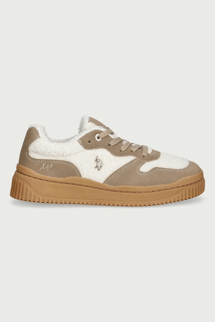 U.S. Polo Assn. AMBER001A sneakers pentru femei AMBER001W.GSF1.CREBEI01 bej AW26