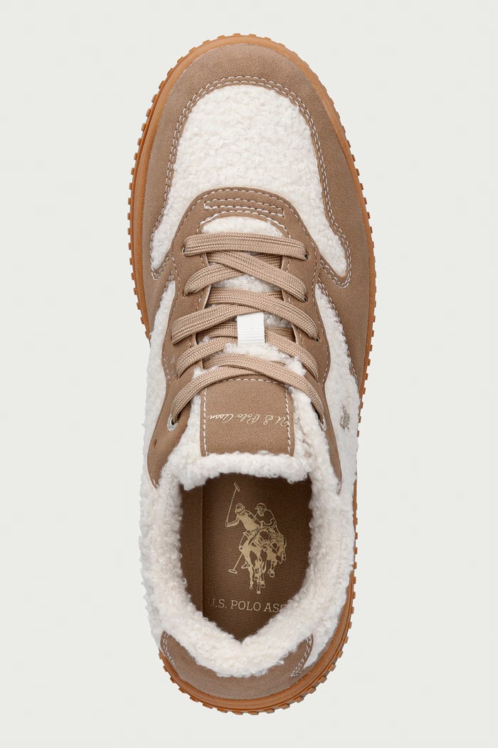 AMBER001A sneakers γυναικεία U.S. Polo Assn. AMBER001W.GSF1.CREBEI01 μπεζ