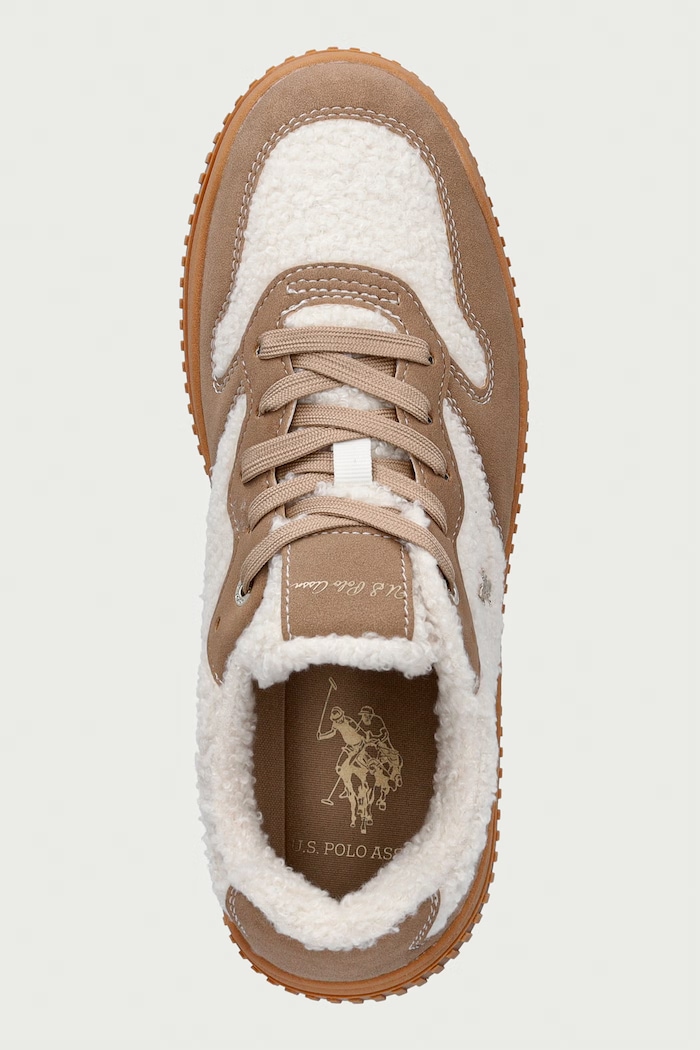 AMBER001A sneakers γυναικεία U.S. Polo Assn. AMBER001W.GSF1.CREBEI01 μπεζ