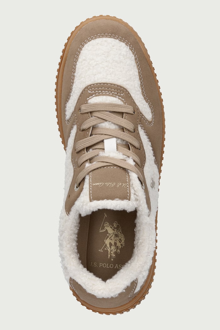 AMBER001A sneakers pentru femei U.S. Polo Assn. AMBER001W.GSF1.CREBEI01 bej