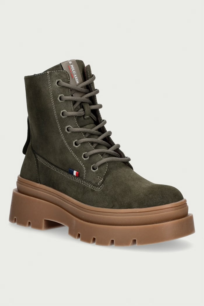 U.S. Polo Assn. Čizme za žene SHONA004 zelena SHONA004W.GH1.OLI004