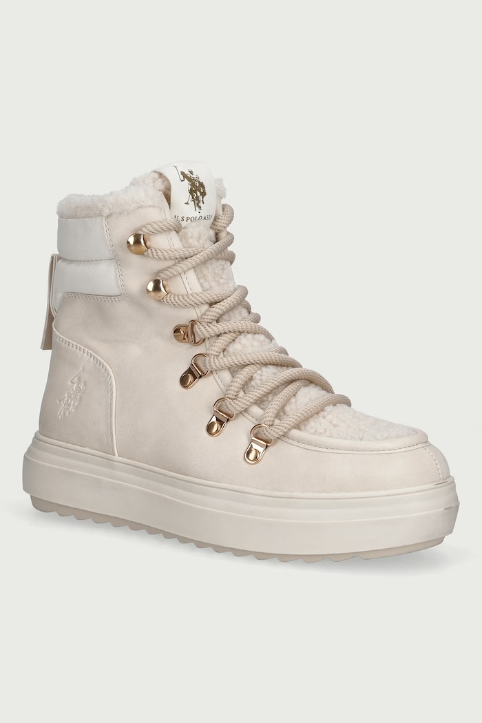 U.S. Polo Assn. ICY010 śniegowce damskie beżowy ICY010W.GUF1.LBE