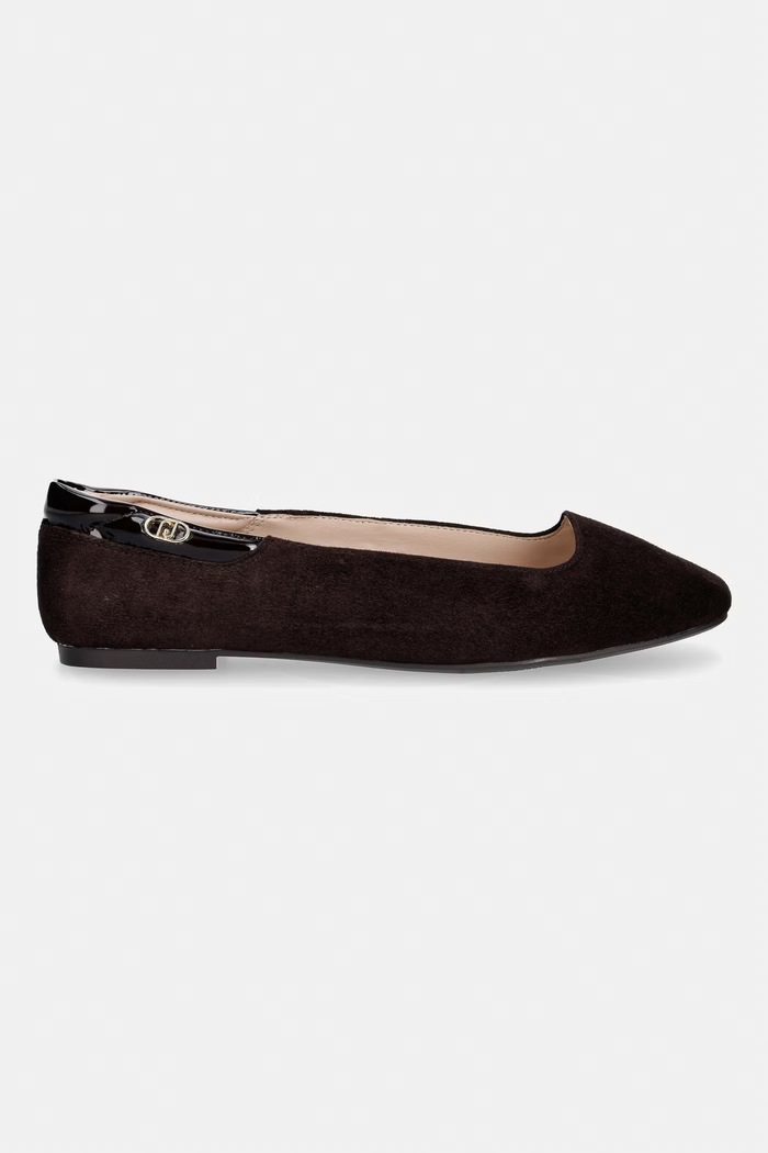 Liu Jo Baleriny nubukowe BRIGITTE 19 SF6075P0021S3365 brązowy AW26