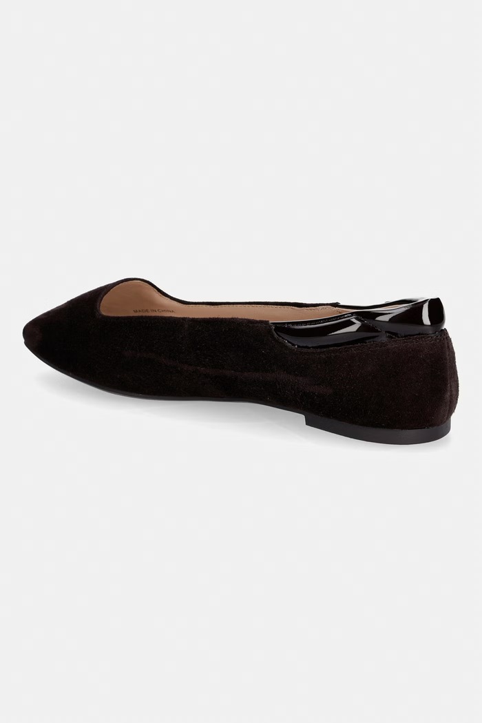 Obuwie Liu Jo Baleriny nubukowe BRIGITTE 19 SF6075P0021S3365 brązowy