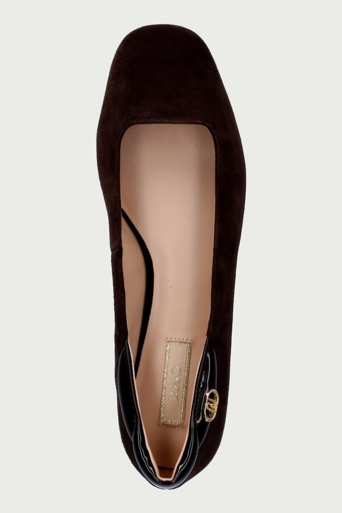 Baleriny nubukowe BRIGITTE 19 Liu Jo SF6075P0021S3365 brązowy