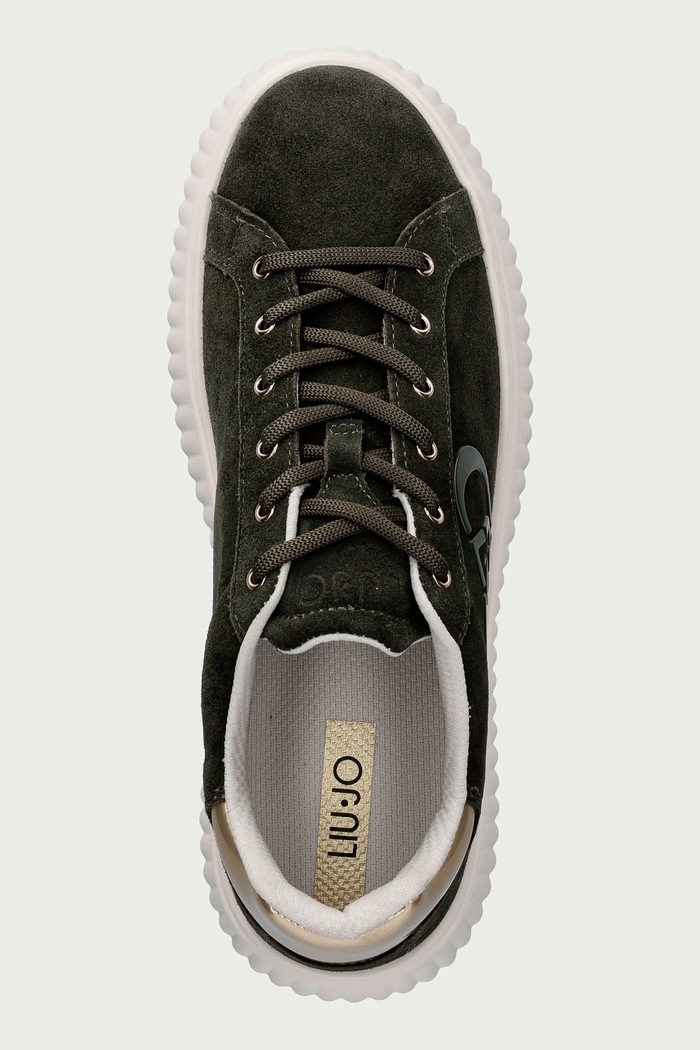 ELODIE 01 sneakersy damskie zamszowe Liu Jo BF6059PX002S4170 zielony