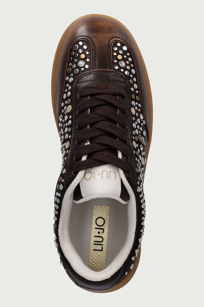 CONNOR 06 sneakers pentru femei din piele Liu Jo BF6049PX946S1804 maro
