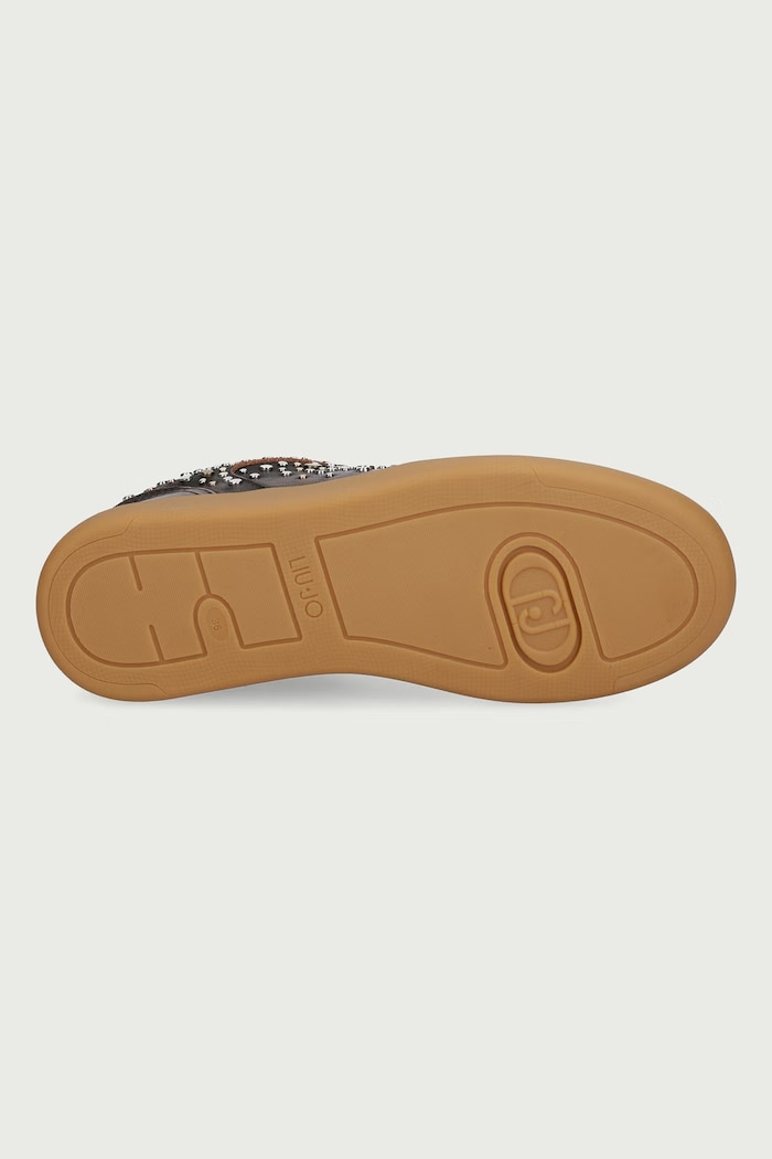 CONNOR 06 sneakers pentru femei din piele Liu Jo maro BF6049PX946S1804