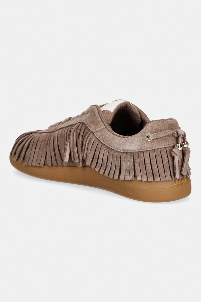 Obuwie Liu Jo CONNOR 04 sneakersy damskie zamszowe BF6047PX002S3448 brązowy
