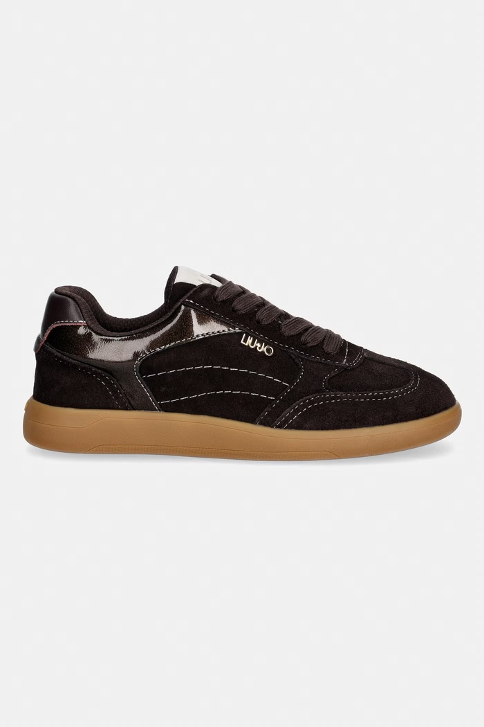 Liu Jo CONNOR 01 sneakersy damskie zamszowe BF6045PX245S3365 brązowy AW26