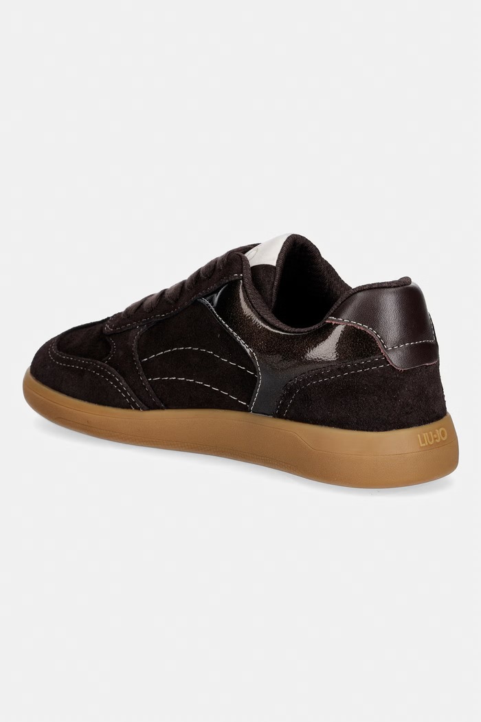 Obuwie Liu Jo CONNOR 01 sneakersy damskie zamszowe BF6045PX245S3365 brązowy