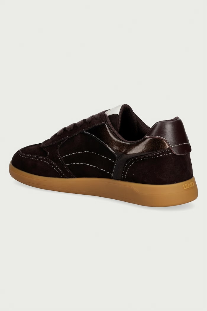 Obuwie Liu Jo CONNOR 01 sneakersy damskie zamszowe BF6045PX245S3365 brązowy