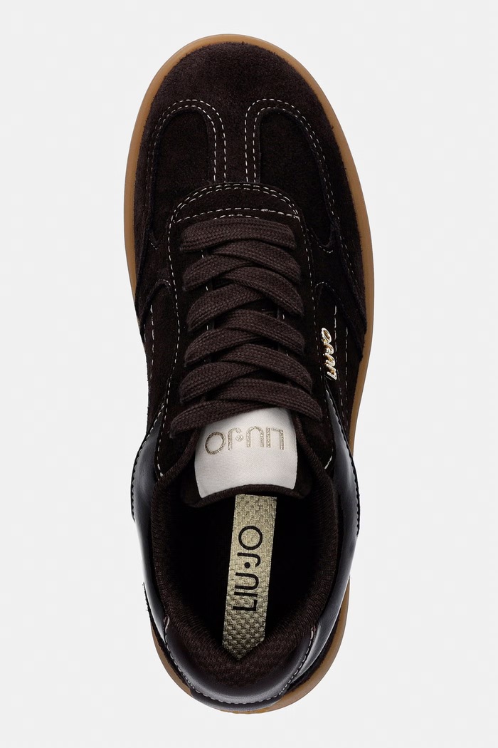 CONNOR 01 sneakersy damskie zamszowe Liu Jo BF6045PX245S3365 brązowy