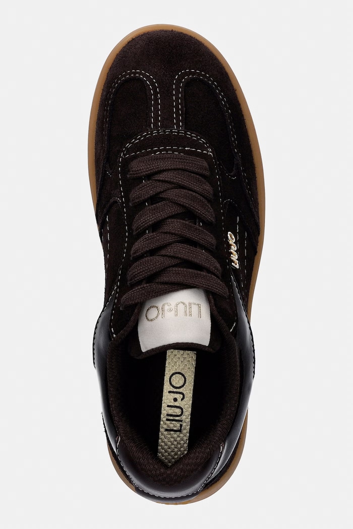 CONNOR 01 sneakersy damskie zamszowe Liu Jo BF6045PX245S3365 brązowy