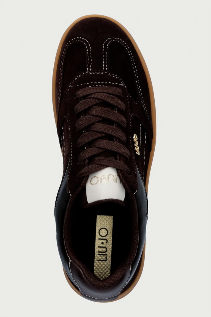CONNOR 01 sneakersy damskie zamszowe Liu Jo BF6045PX245S3365 brązowy