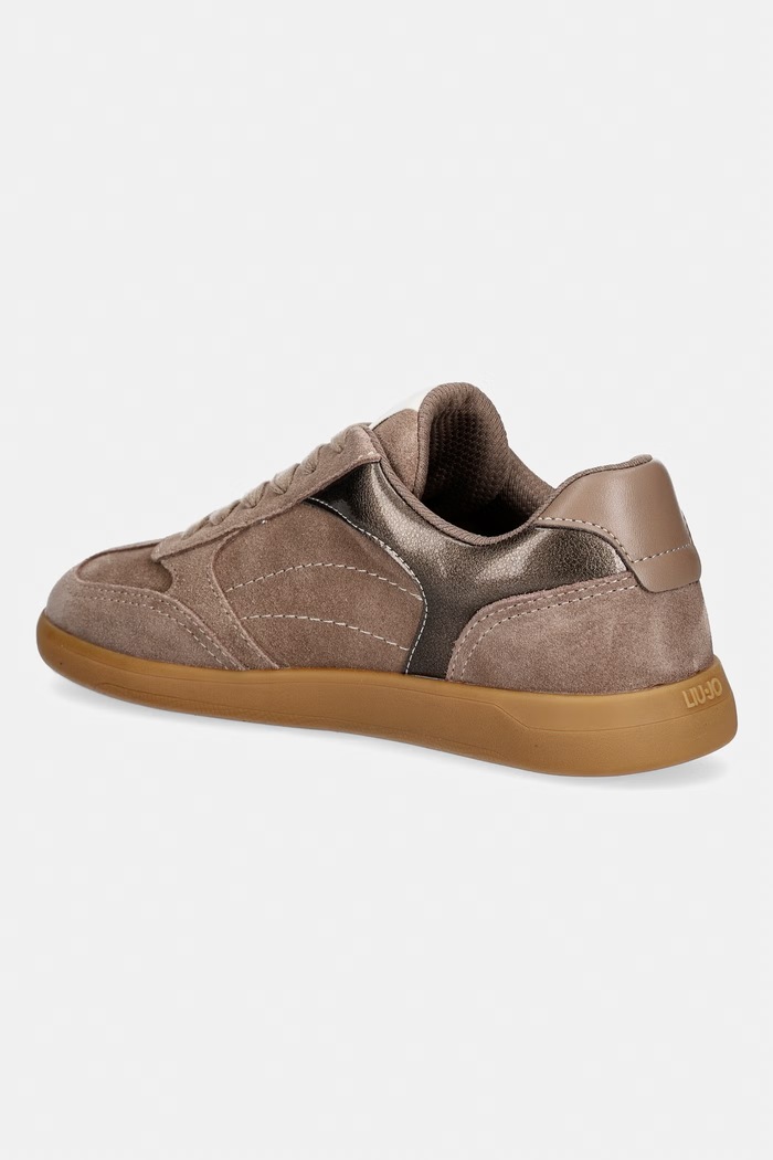Obuv Liu Jo CONNOR 01 sneakers detské semišové BF6045PX245S3448 hnedá